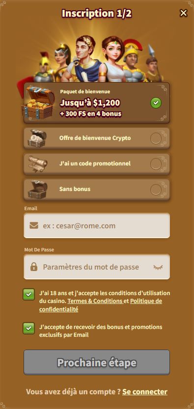 Connexion à MyEmpire